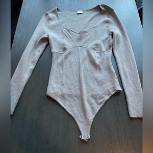 Abercrombie and Fitch Corset Sweetheart Sweater Bodysuit